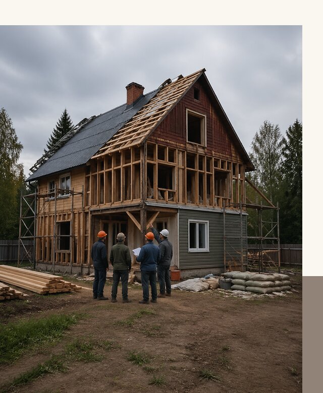 Реконструкция дачного дома в Донецке под ключ с проектом