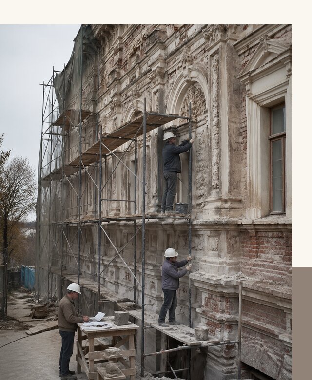 Реставрация объектов культурного наследия под ключ в Донецке
