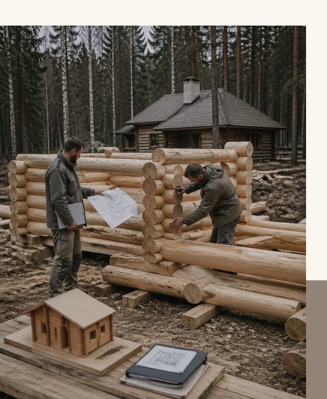 Проектирование и строительство домов из бревна в Донецке